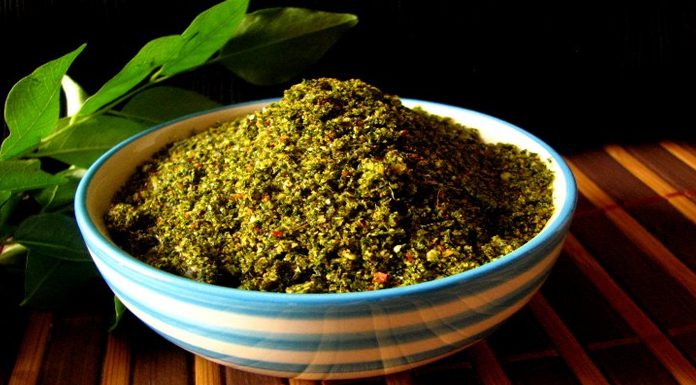 Recipe for Curry Leaf Powder