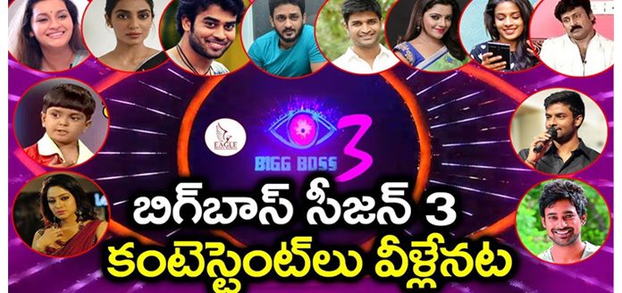 big boss 3 contenstants