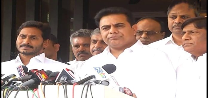 KTR and Jagan joint press conference